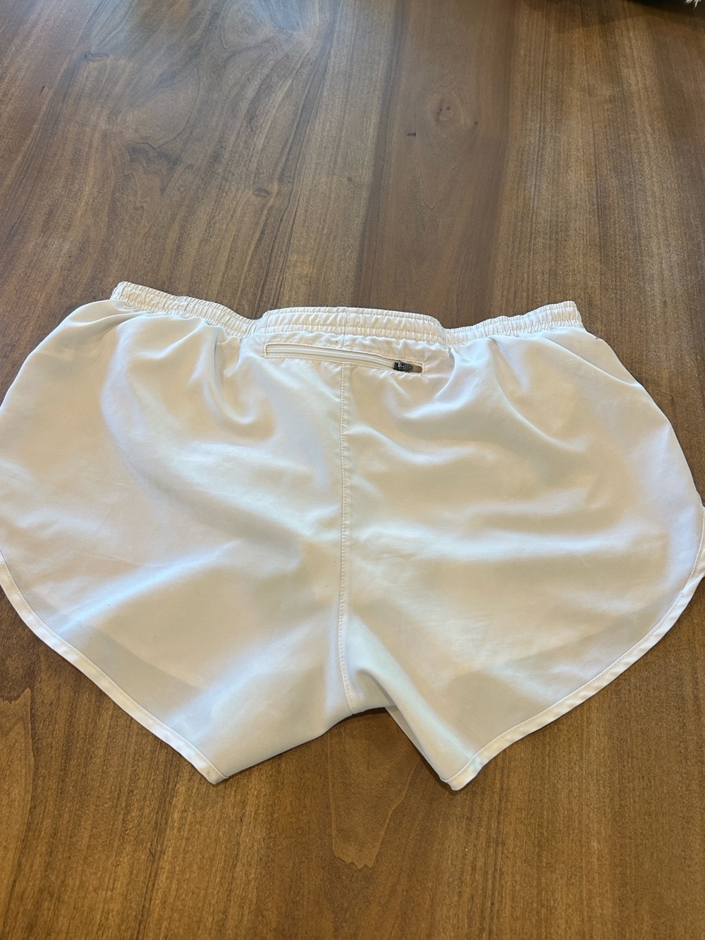 Nike Women's White Athletic Running Shorts with Reflective Swoosh - Picture 4 of 7